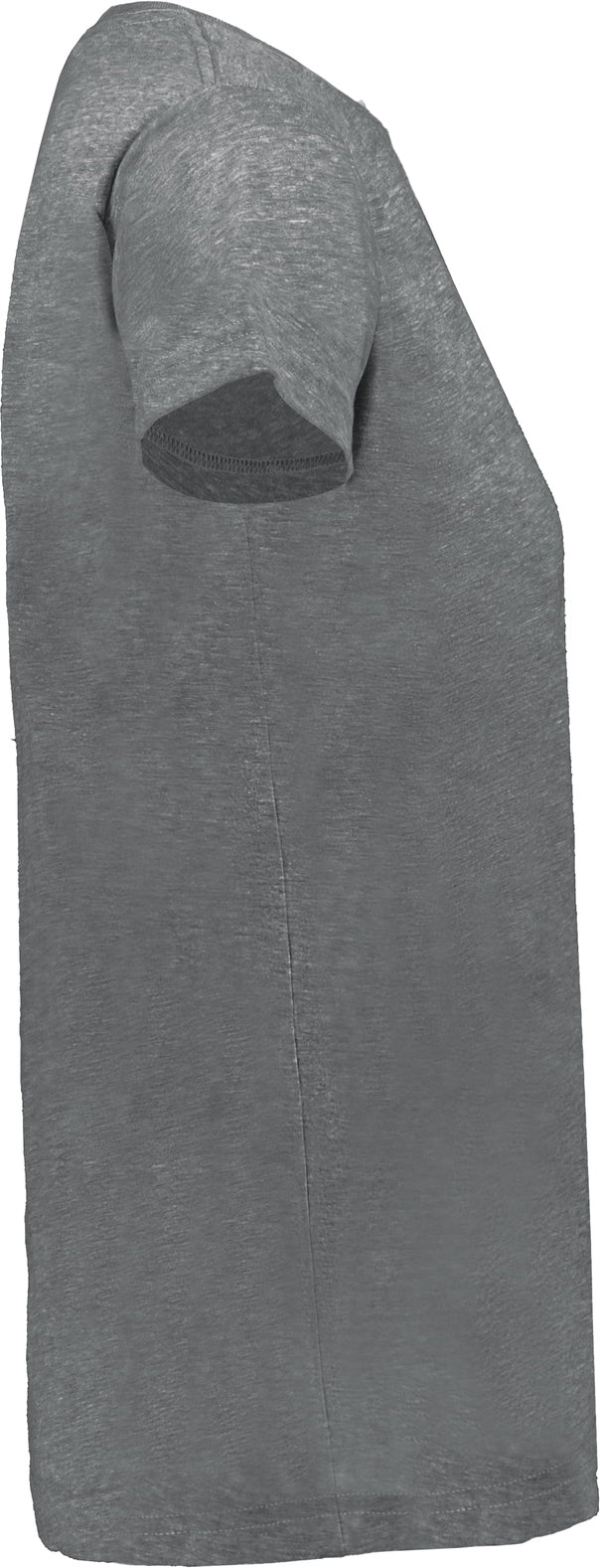 Right View of GREY HEATHER LDS ALL-DAY C/B TRI BLND TEE