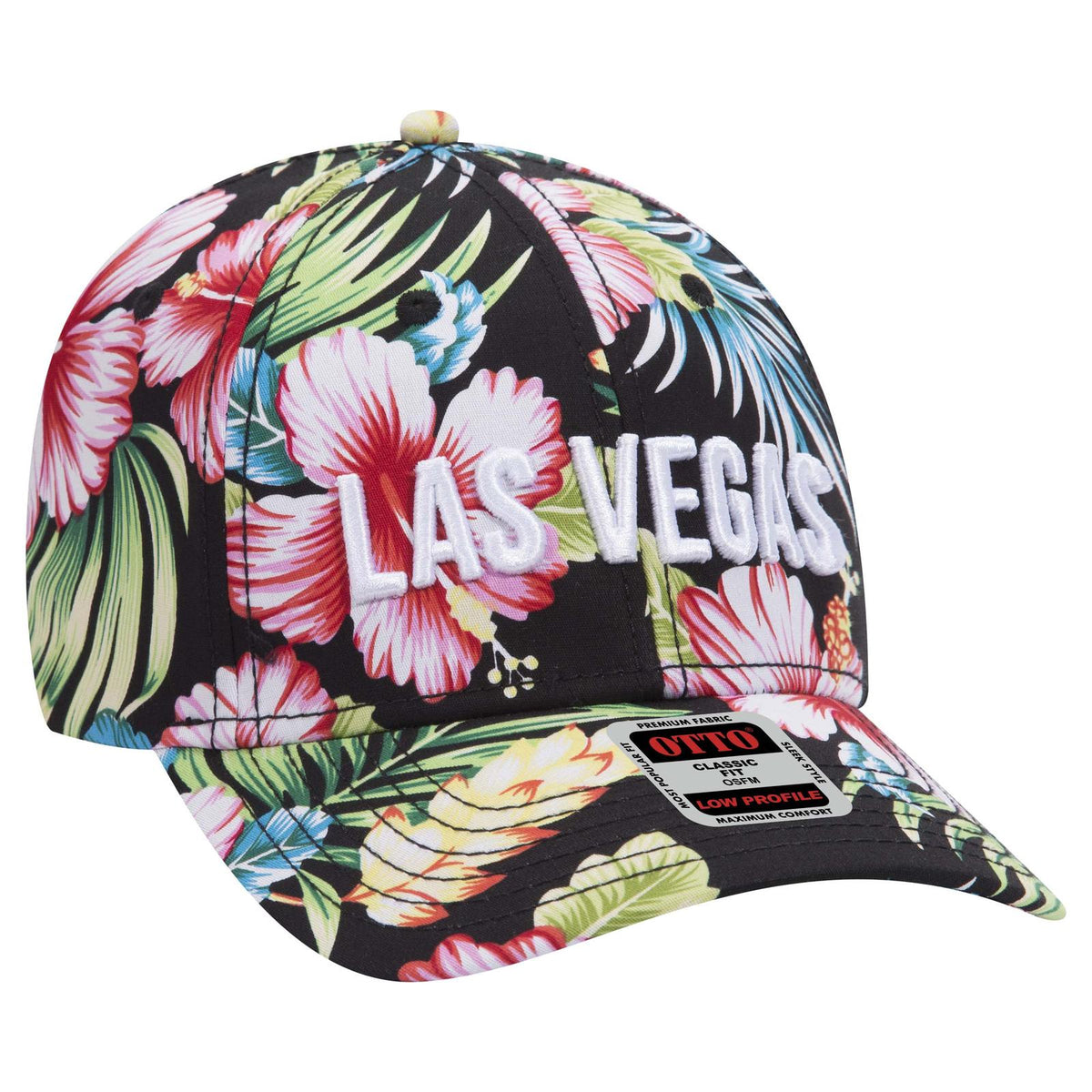 Right View of HP001 - Design001 OTTO CAP 6 Panel Low Profile Baseball Cap