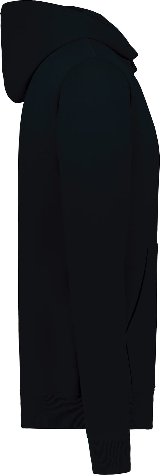 Right View of JET BLACK YTH ALL-DAY CORE BSC FLC HOOD