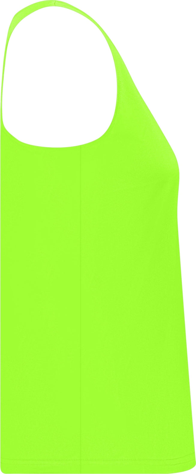 Right View of LIME LADIES' RACERBACK TANK