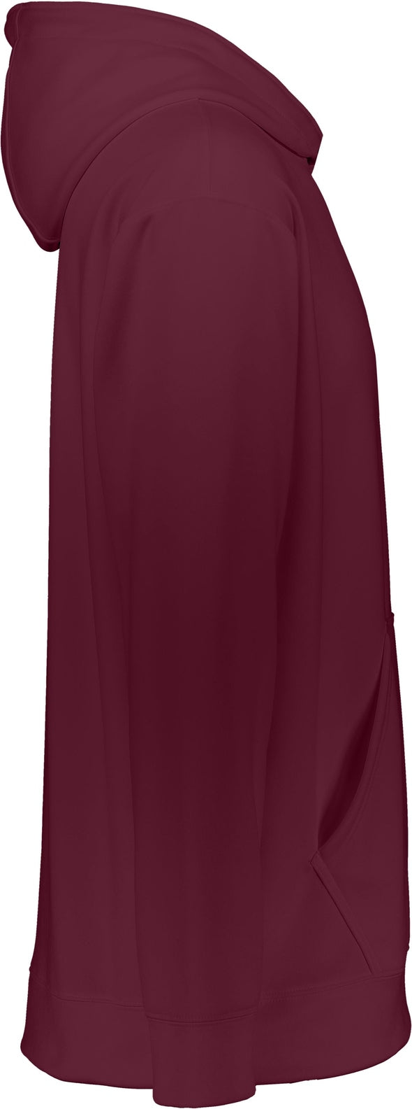 Right View of MAROON YTH WCKNG FLCE HOOD SWEATSHIRT