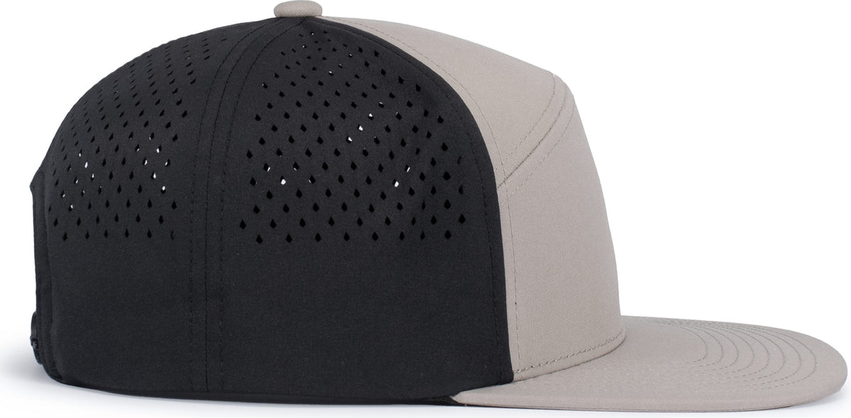 Right View of MINK/BLACK/MINK WEEKENDER PERF 6PANEL ARCH CAP
