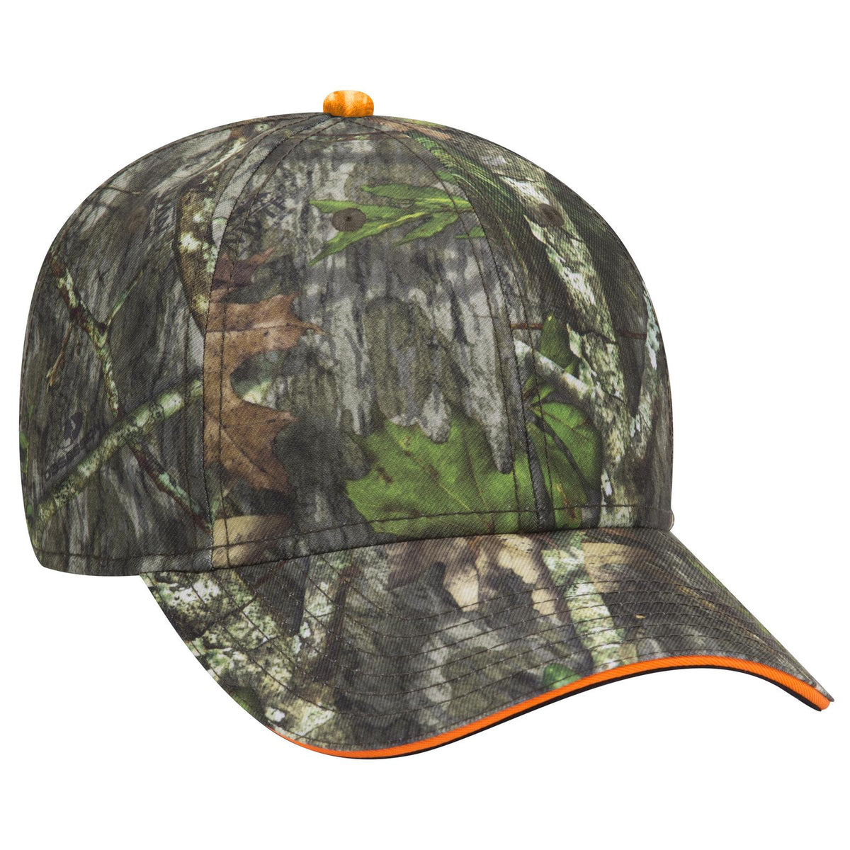 Right View of MO3 - Obsession OTTO CAP Mossy Oak Camouflage Sandwich Visor 6 Panel Low Profile Baseball Cap