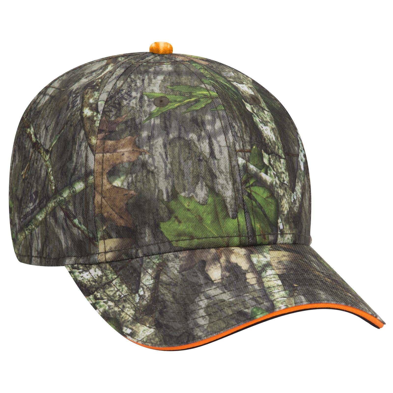 Front View of MO3 - Obsession OTTO CAP Mossy Oak Camouflage Sandwich Visor 6 Panel Low Profile Baseball Cap