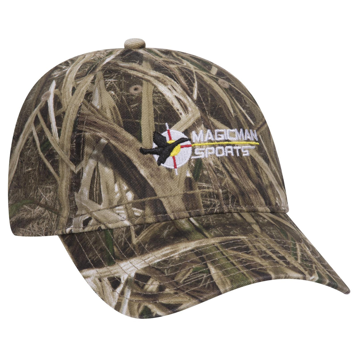 Right View of MO4 - Shadow Grass Blades OTTO CAP Mossy Oak Camouflage 6 Panel Low Profile Dad Hat