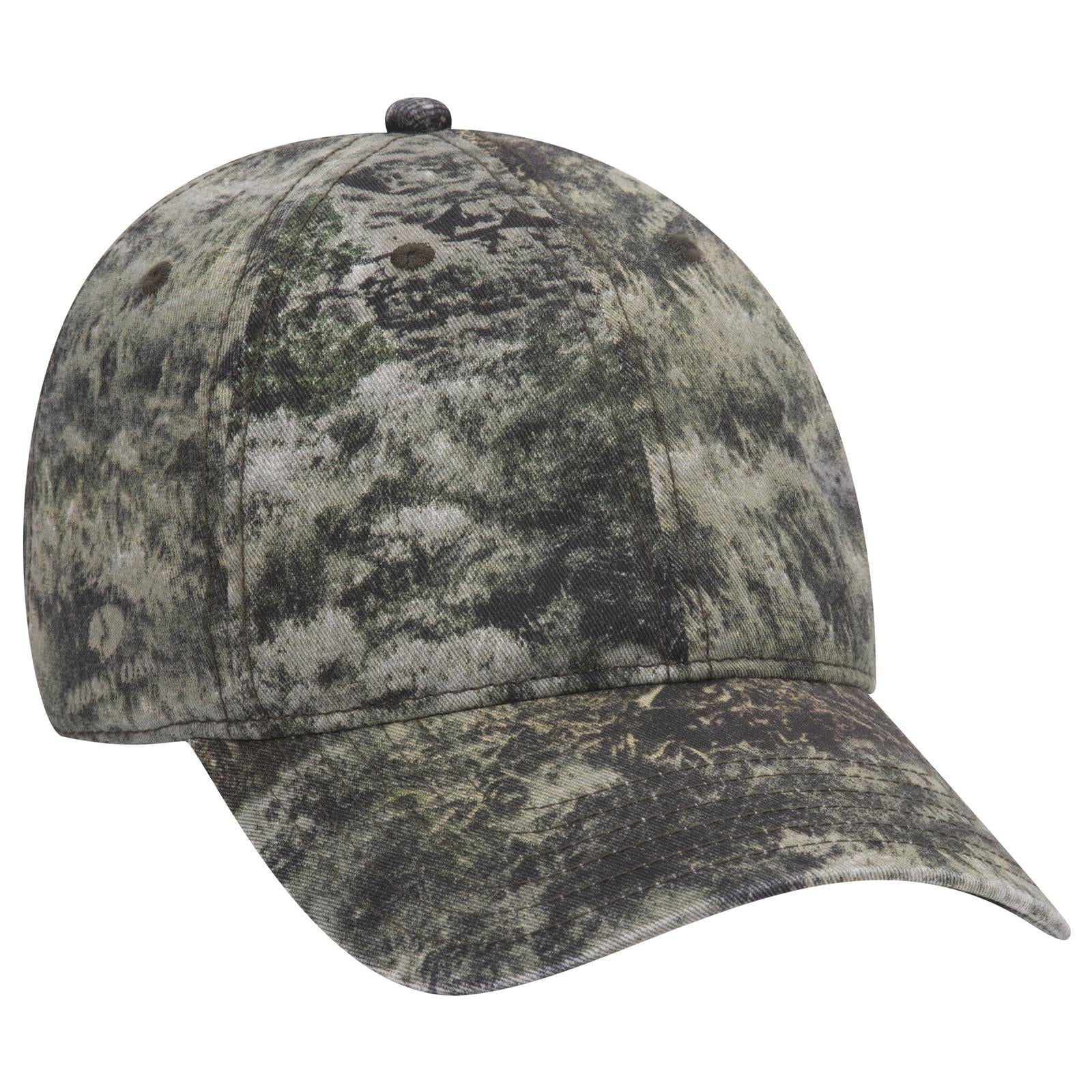 Front View of MO5 - Mountain Country Range OTTO CAP Mossy Oak Camouflage 6 Panel Low Profile Dad Hat