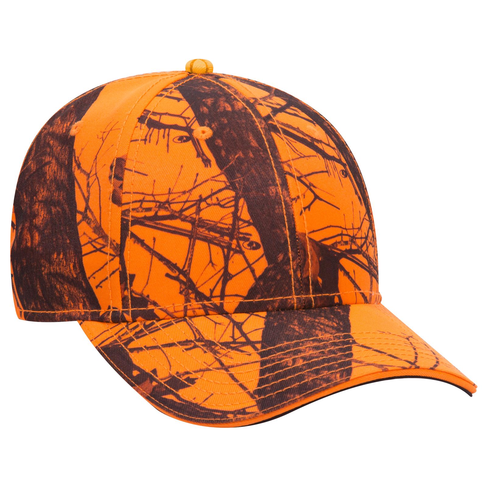 Front View of MO6 - Blaze OTTO CAP Mossy Oak Camouflage Sandwich Visor 6 Panel Low Profile Baseball Cap