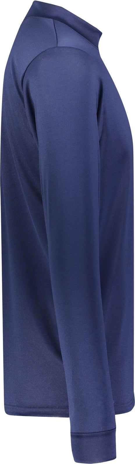 Right View of NAVY WICKING MOCK TURTLENECK