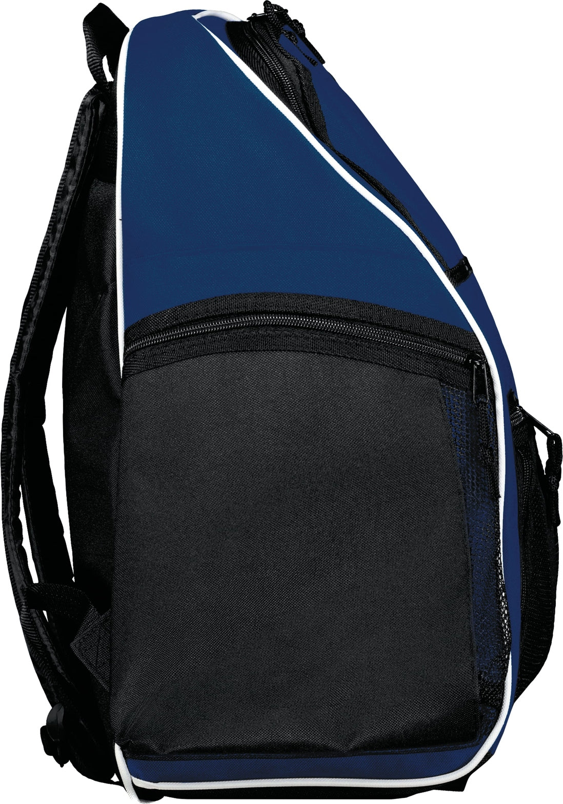 Right View of NAVY/BLACK/WHITE PLAYER BACKPACK