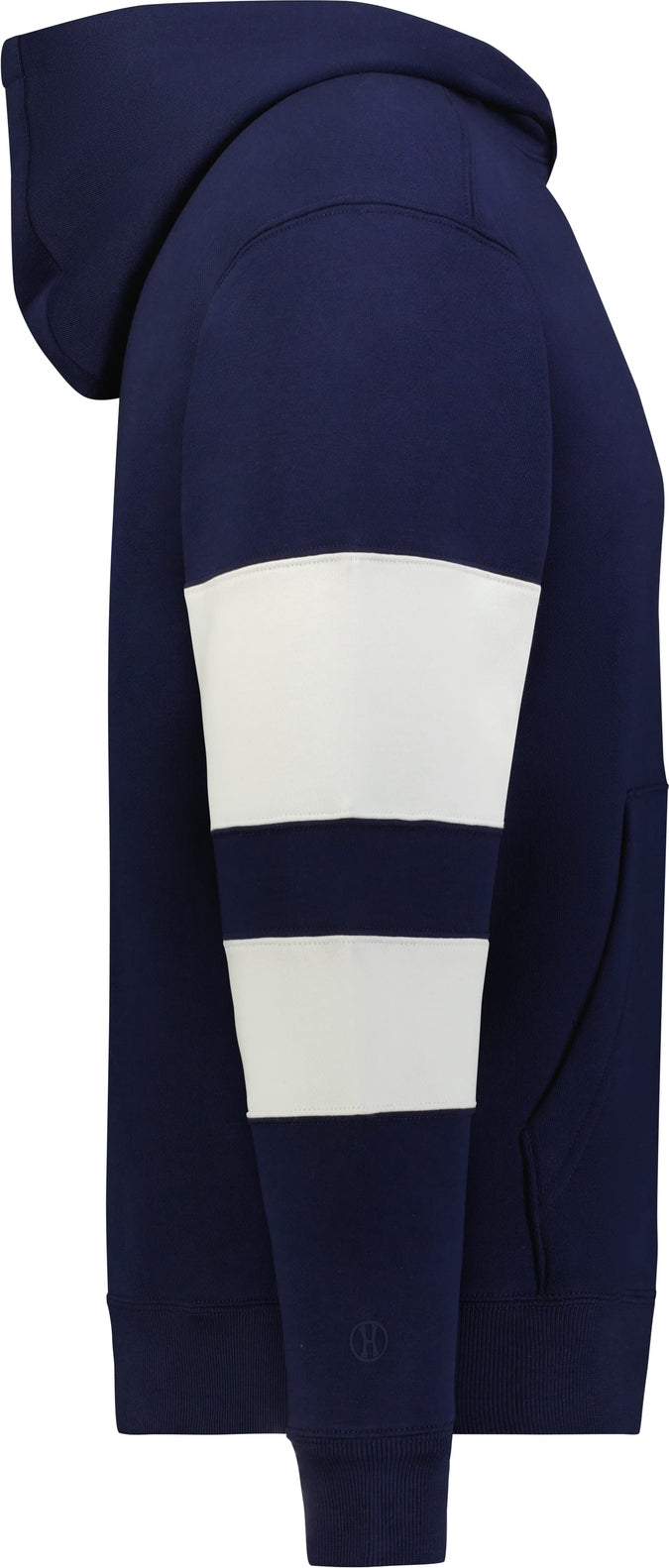 Right View of NAVY/WHITE YTH JACKSON WAY HOODIE