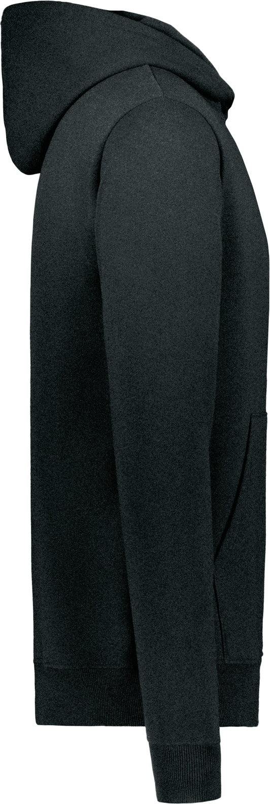 Right View of ONYX HEATHER YTH ALL-DAY CORE BSC FLC HOOD