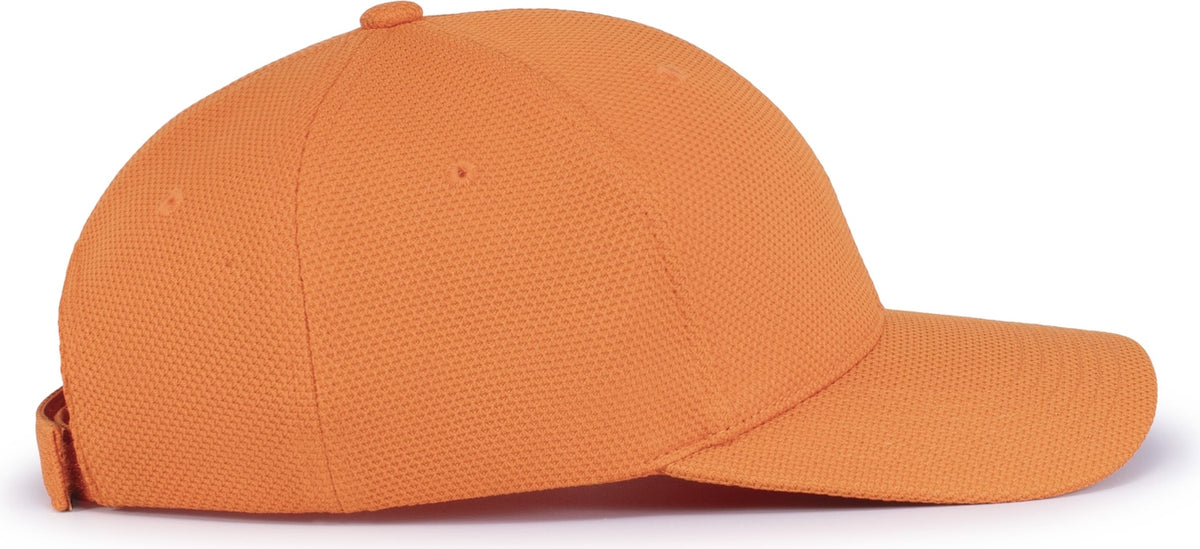 Right View of ORANGE ADJUSTABLE WICKING MESH CAP