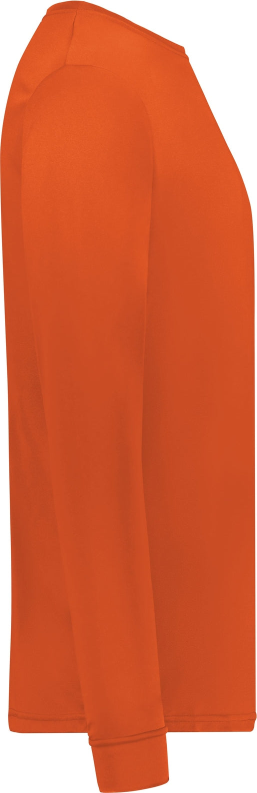 Right View of ORANGE WICKING LONG SLEEVE T-SHIRT