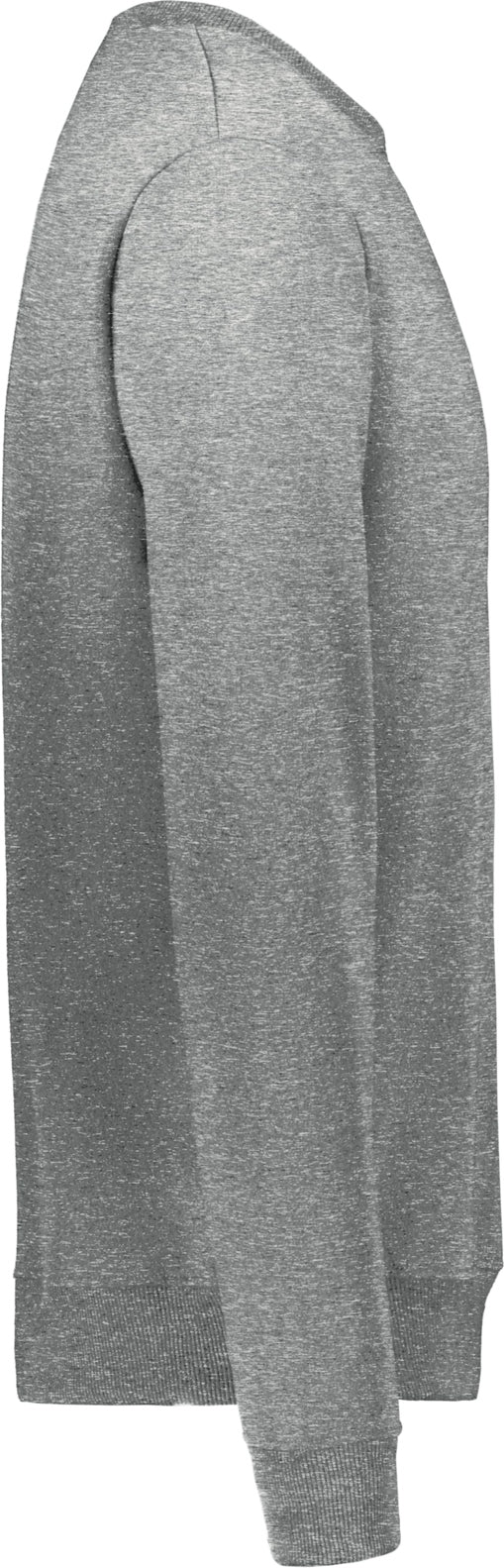 Right View of PLATINUM HEATHER ALL-DAY CORE BASIC FLEECE CREW