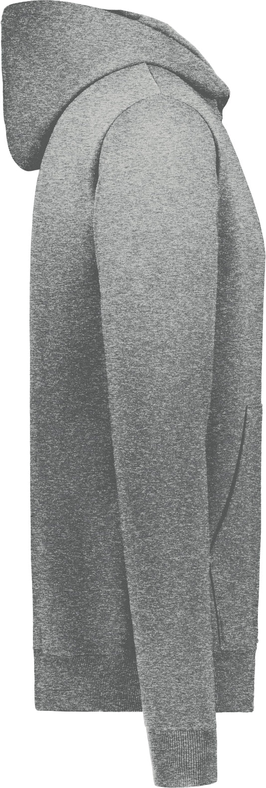 Right View of PLATINUM HEATHER YTH ALL-DAY CORE BSC FLC HOOD