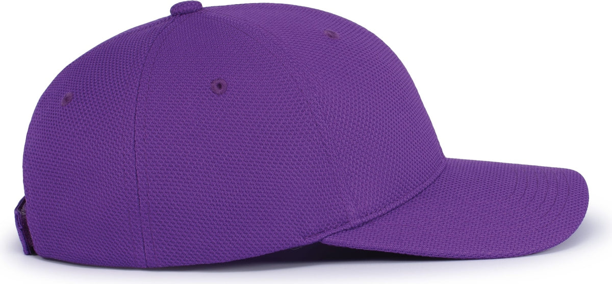 Right View of PURPLE ADJUSTABLE WICKING MESH CAP