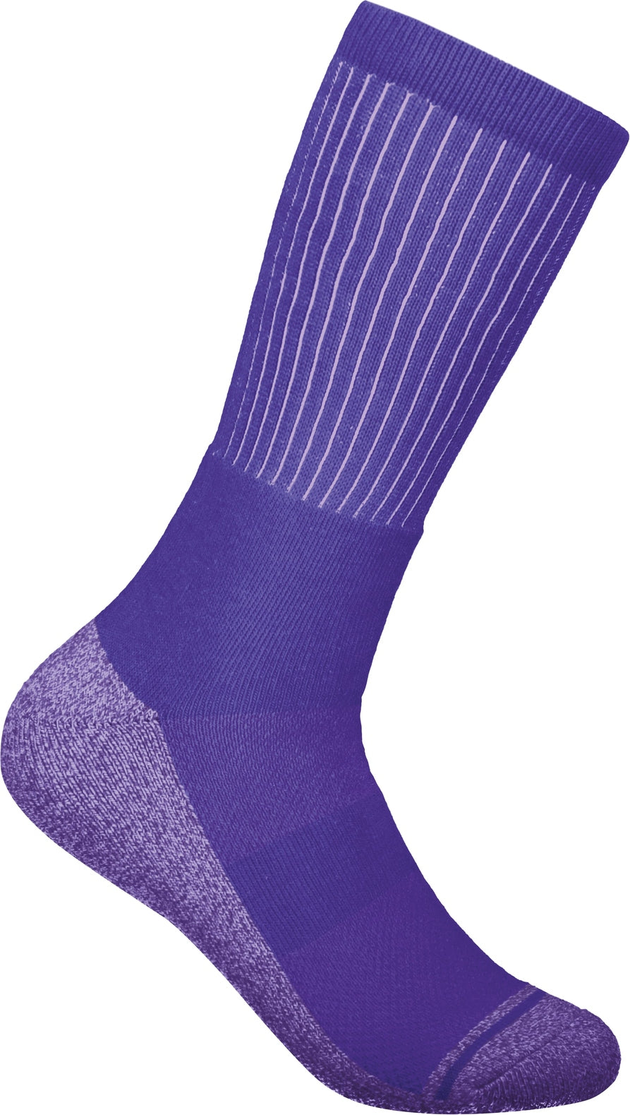 Right View of PURPLE (HLW) TONAL CREW SOCK