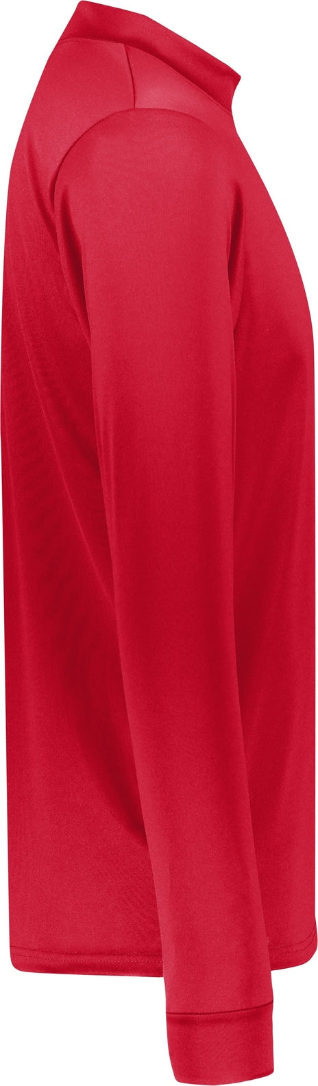 Right View of RED WICKING MOCK TURTLENECK