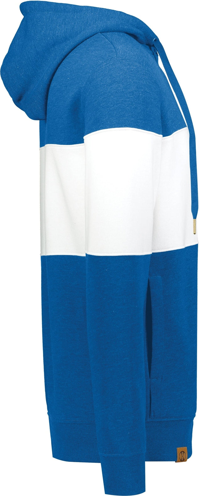 Right View of ROYAL HEATHER/WHITE ALL-AMERICAN HOODIE