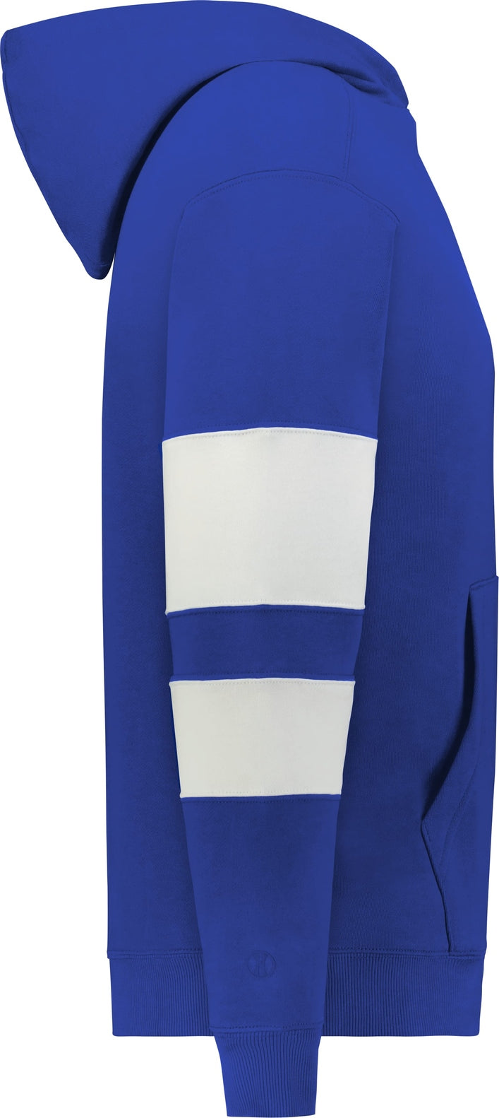 Right View of ROYAL/WHITE YTH JACKSON WAY HOODIE