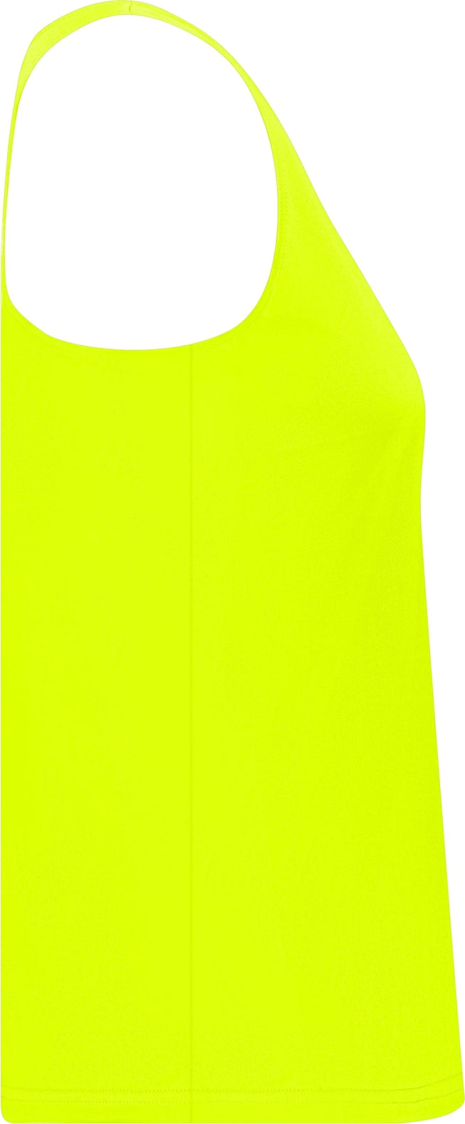 Right View of SAFETY YELLOW LADIES' RACERBACK TANK