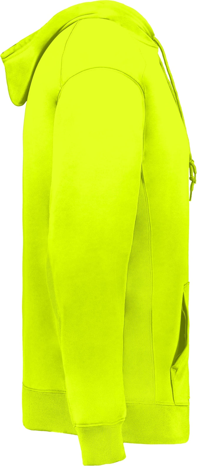 Right View of SAFETY YELLOW PERFORMANCE FLEECE HOODIE