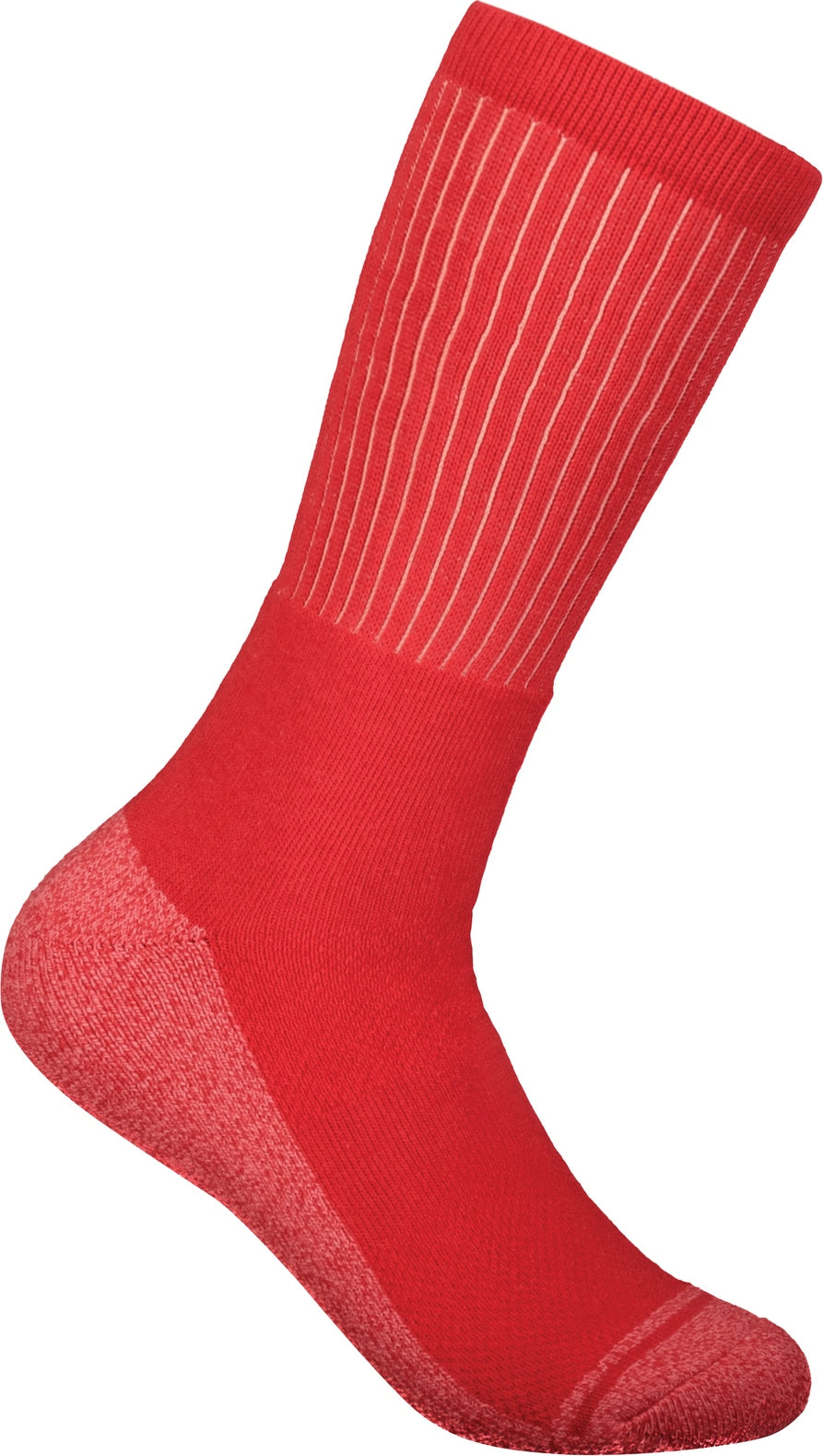 Right View of SCARLET TONAL CREW SOCK