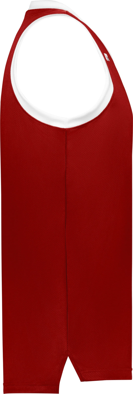 Right View of TRUE RED/WHITE YTH COOLCORE ELITE JERSEY