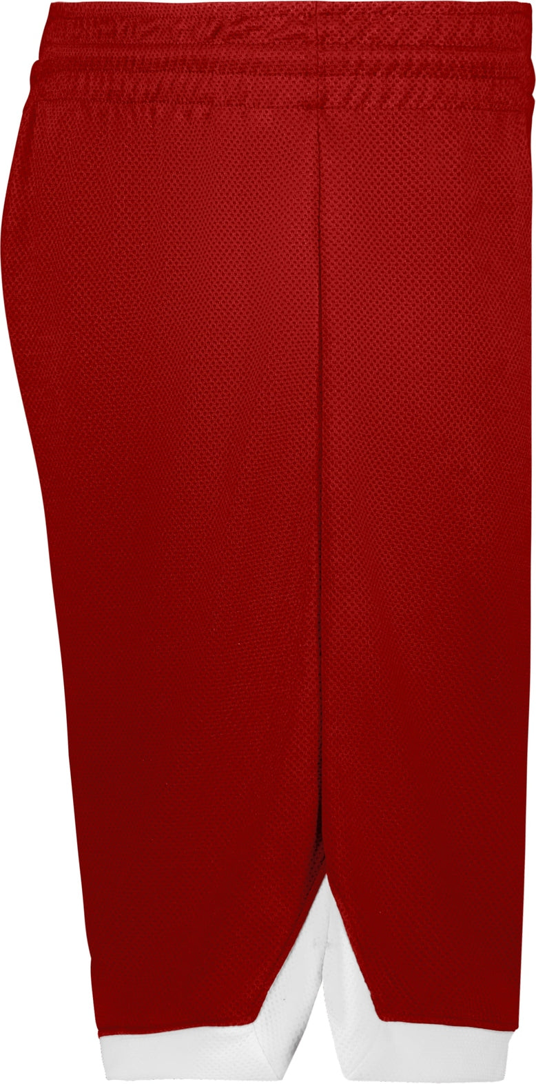 Right View of TRUE RED/WHITE YTH COOLCORE ELITE SHORTS