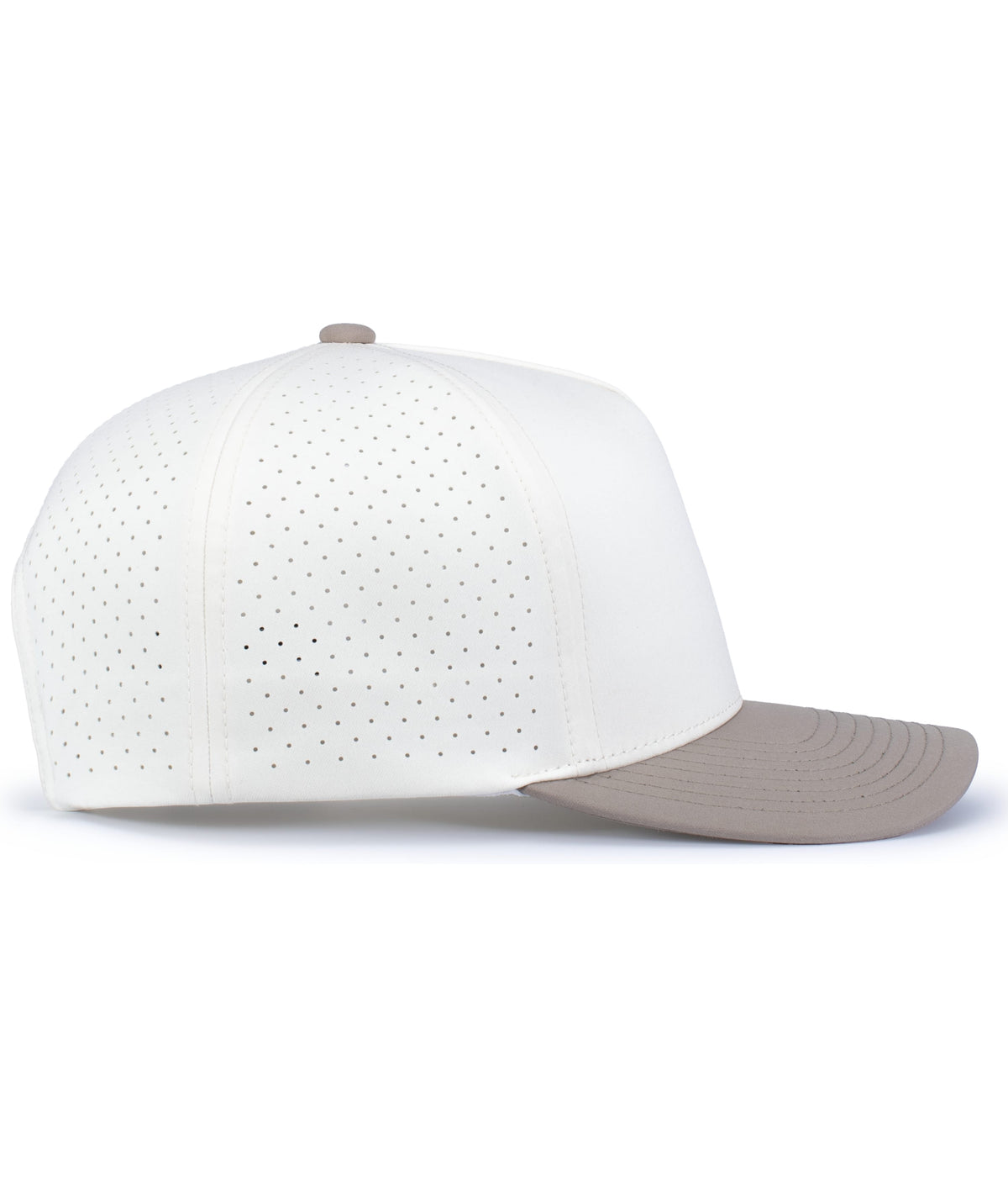 Right View of VINTAGE WHITE/MINK WEEKENDER PERFORATED