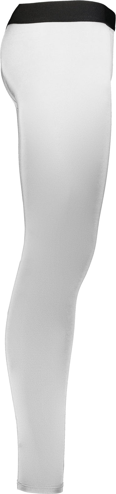 Right View of WHITE FULL LENGTH COMPRESSION TIGHT