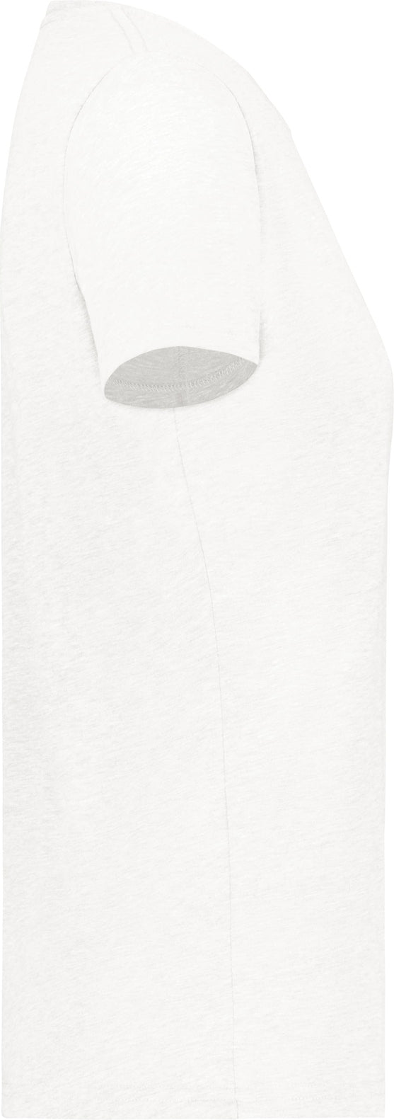 Right View of WHITE LDS ALL-DAY C/B TRI BLND TEE