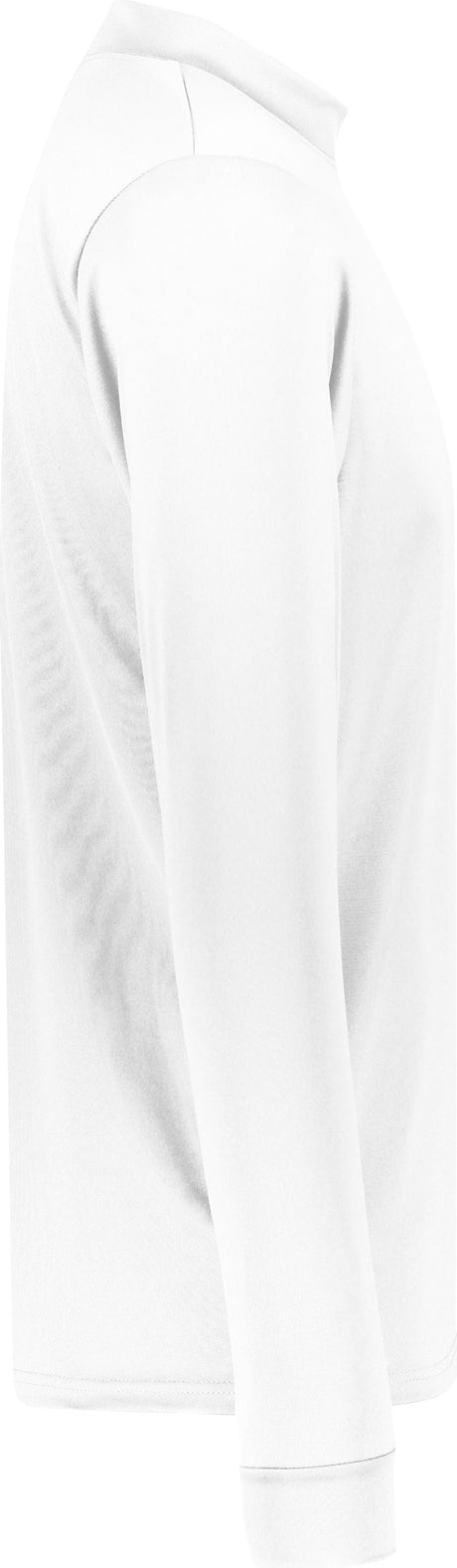Right View of WHITE WICKING MOCK TURTLENECK