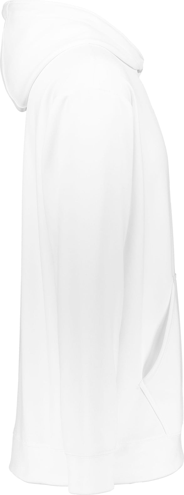 Right View of WHITE YTH WCKNG FLCE HOOD SWEATSHIRT