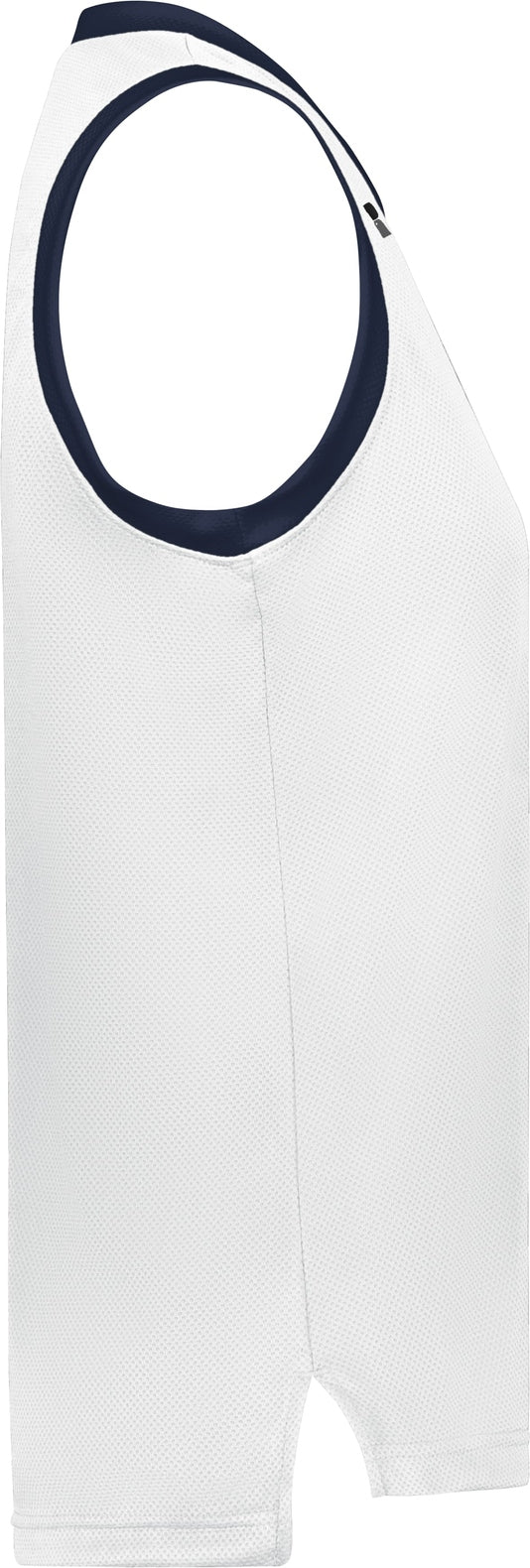 Right View of WHITE/NAVY LDS COOLCORE ELITE JERSEY