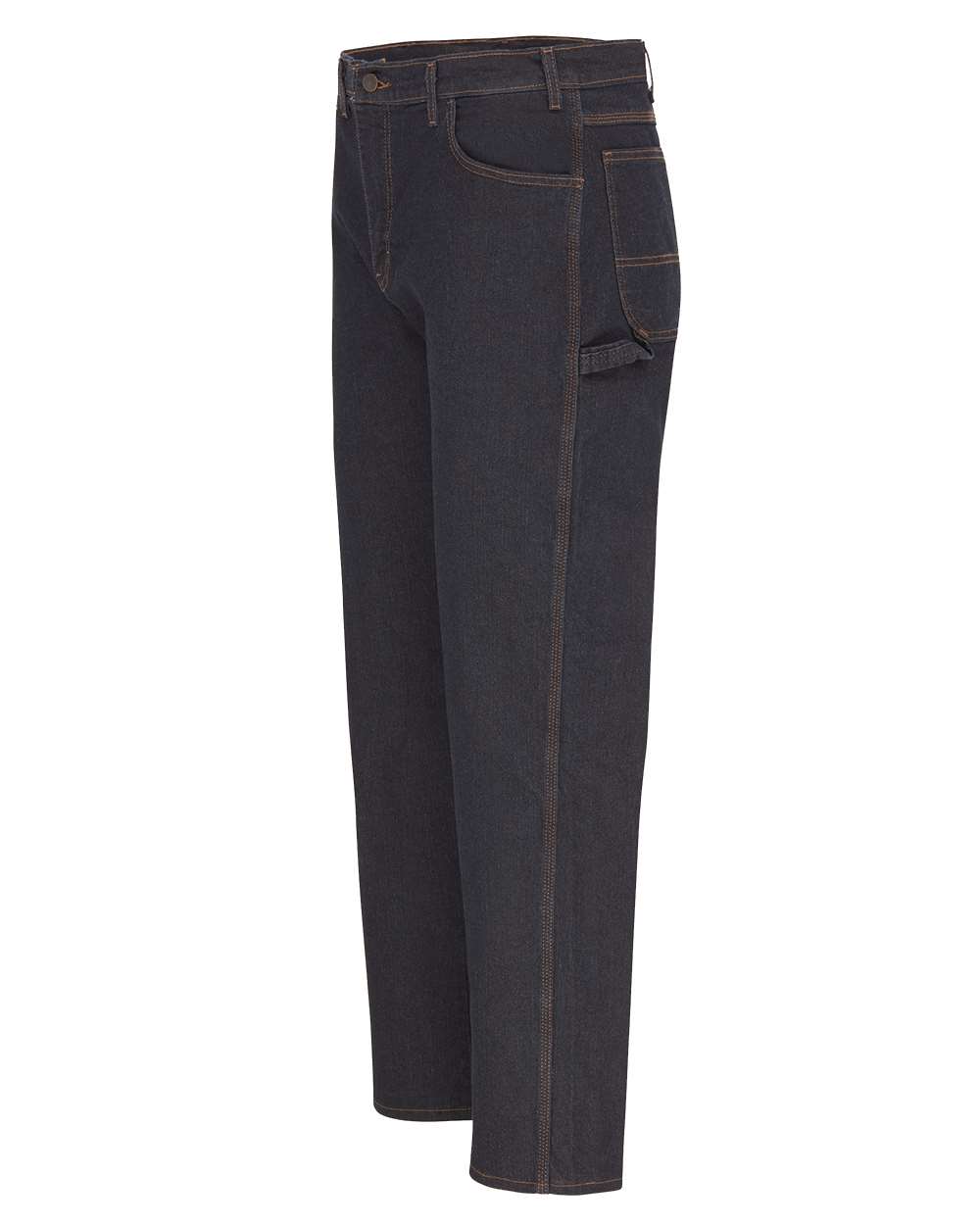 Rinsed Indigo Blue - 39 Unhemmed Industrial Carpenter Flex Jeans - LU22