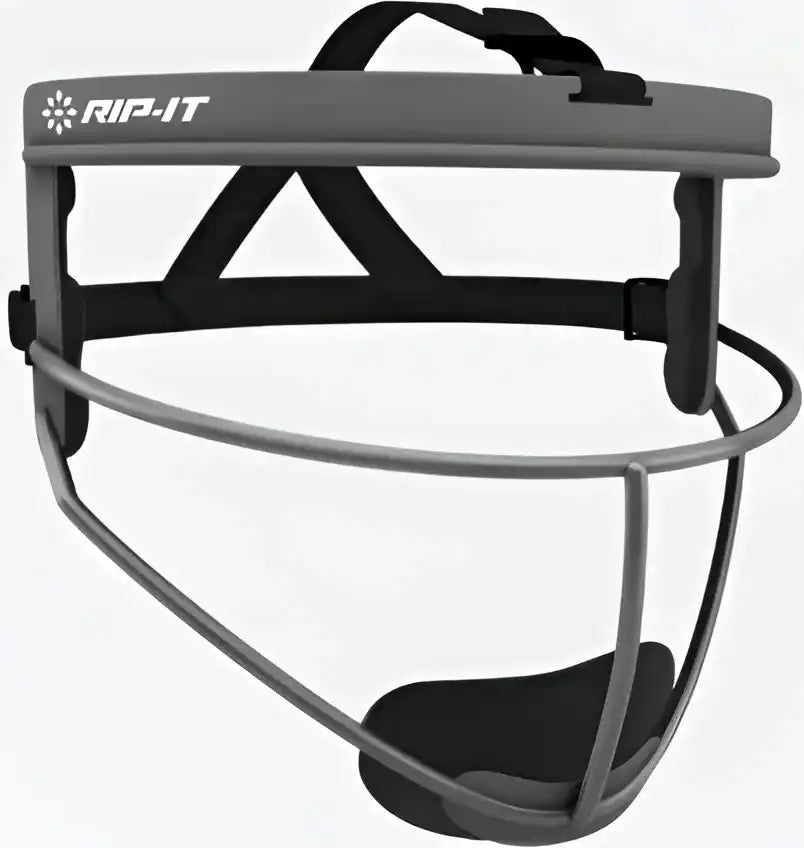 Rip-it Defense Pro Women’s Matte Softball Fielder’s Face Mask - Charcoal - Dark Gray / Ladies