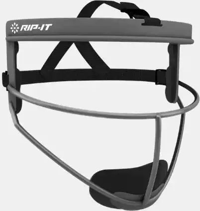 Rip-it Defense Pro Women’s Matte Softball Fielder’s Face Mask - Charcoal - Dark Gray / Ladies