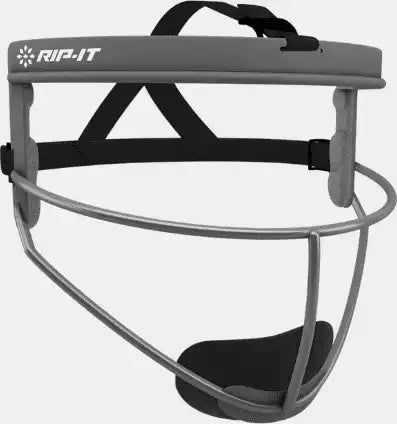Rip-it Defense Women’s Softball Fielder’s Face Mask - Charcoal - Gray / Adult
