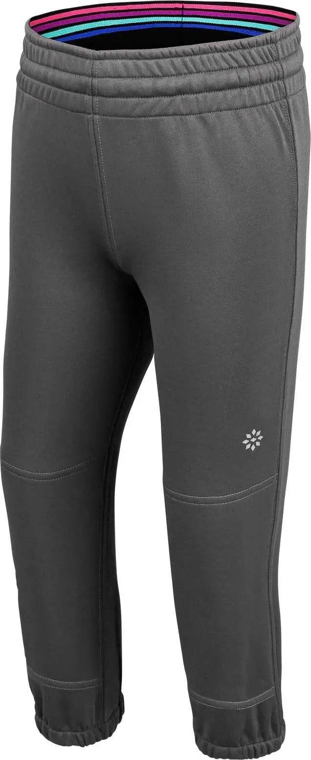 Rip-it Play Ball Girls Softball T-ball Pants - Charcoal