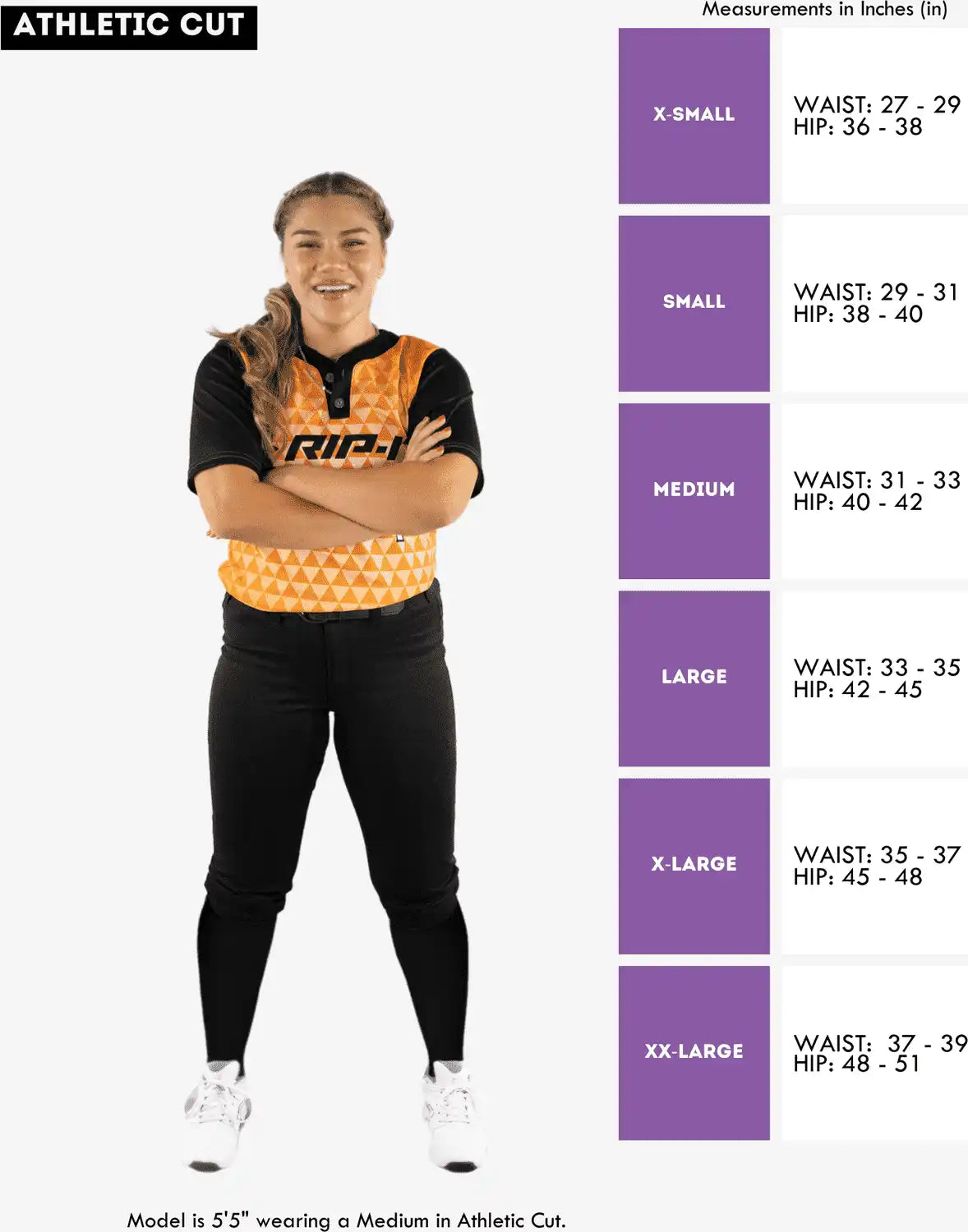 Rip-it Revolution Women’s Softball Pants (athletic Fit) - Black