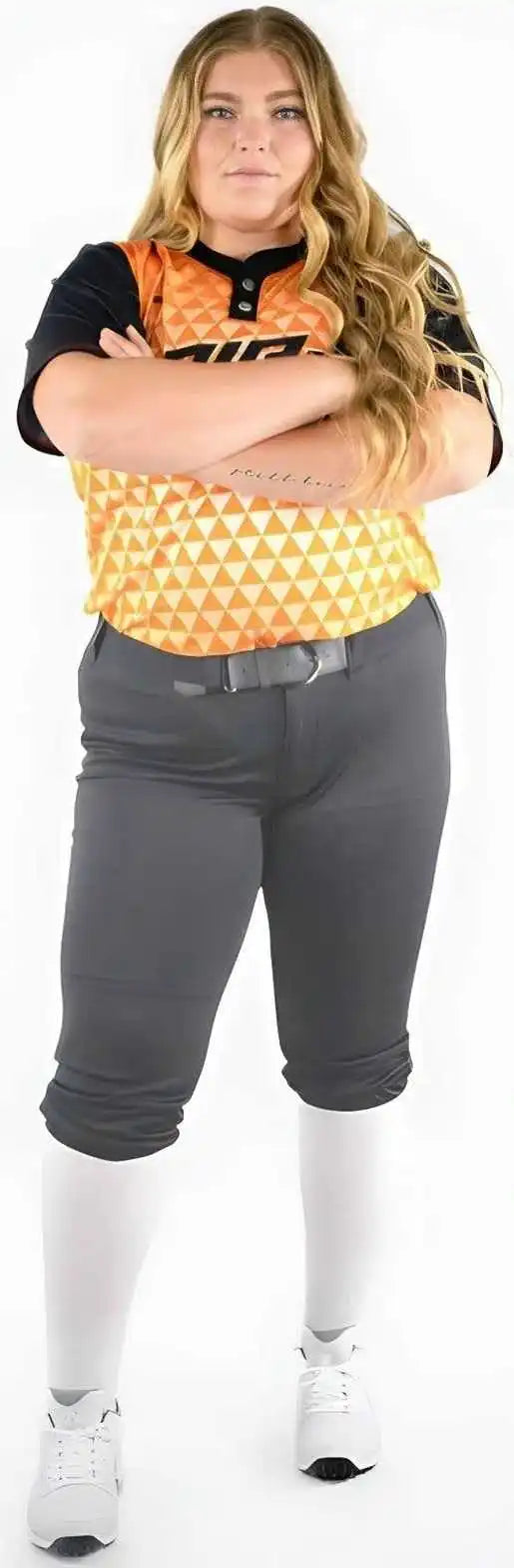 Rip-it Revolution Women’s Softball Pants (curvy Fit) - Charcoal