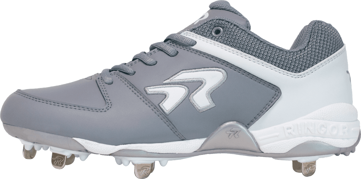 Rip-it Ringor Flite Women’s Metal Softball Cleats - Charcoal