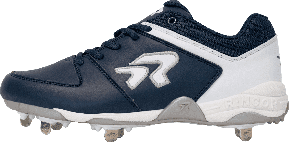 Rip-it Ringor Flite Women’s Metal Softball Cleats - Navy