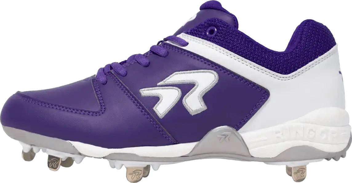 Rip-it Ringor Flite Women’s Metal Softball Cleats - Purple