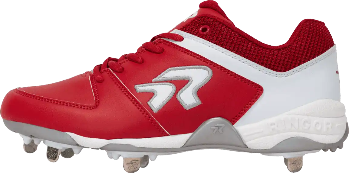 Rip-it Ringor Flite Women’s Metal Softball Cleats - Red