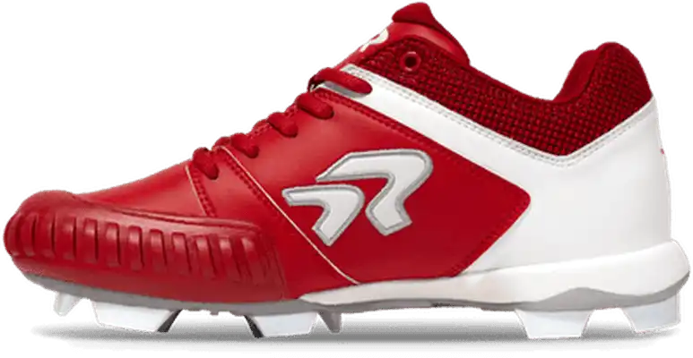Rip-it Ringor Flite Women’s Molded Softball Cleats with Pitching Toe - Red
