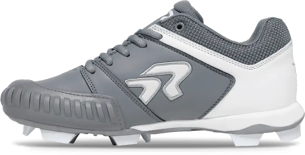 Rip-it Ringor Flite Women’s Molded Softball Cleats with Pitching Toe - Charcoal