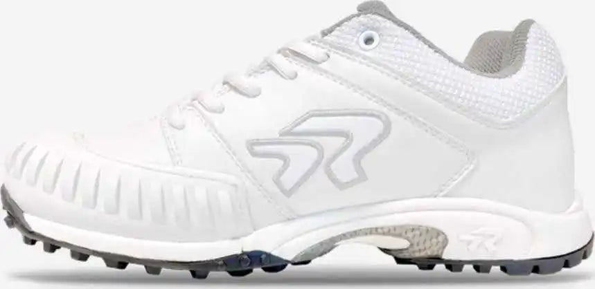 Rip-it Ringor Flite Women’s Softball Turf Shoes with Pitching Toe - White