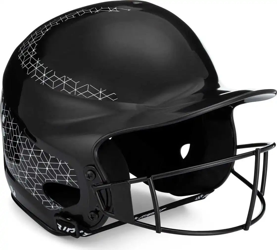 Rip-it Vision Classic Softball Batting Helmet 2.0 - Black